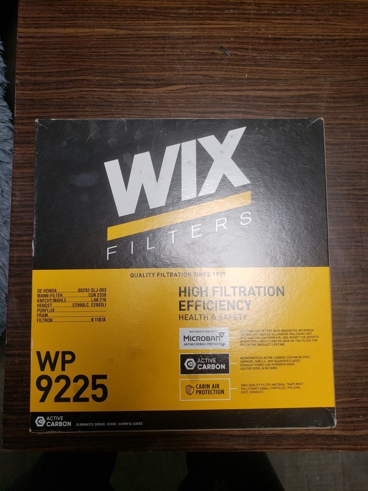 Вугільний фільтр салону WIX Filters Honda WP9225