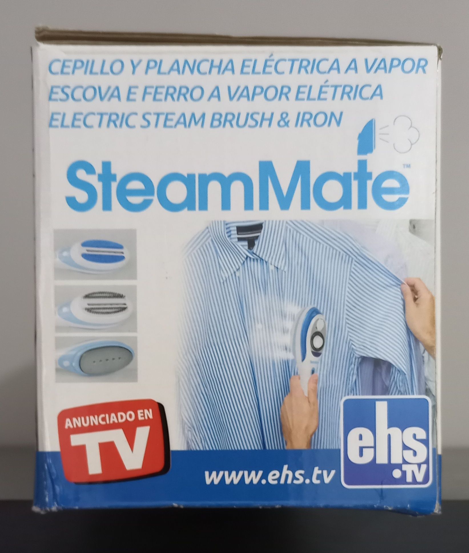 Escova e ferro a vapor