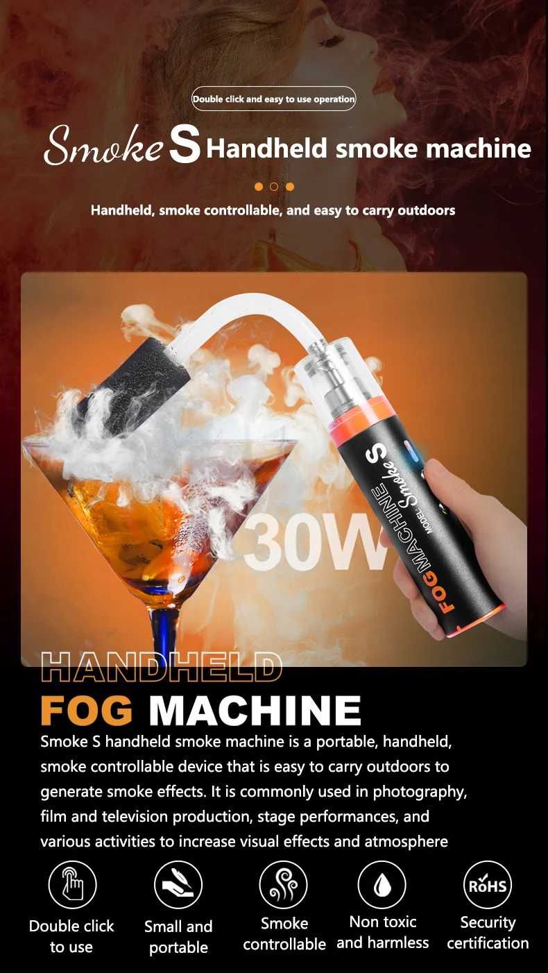 Wytwornica dymu mgły Lensgo Fog Machine Smoke S