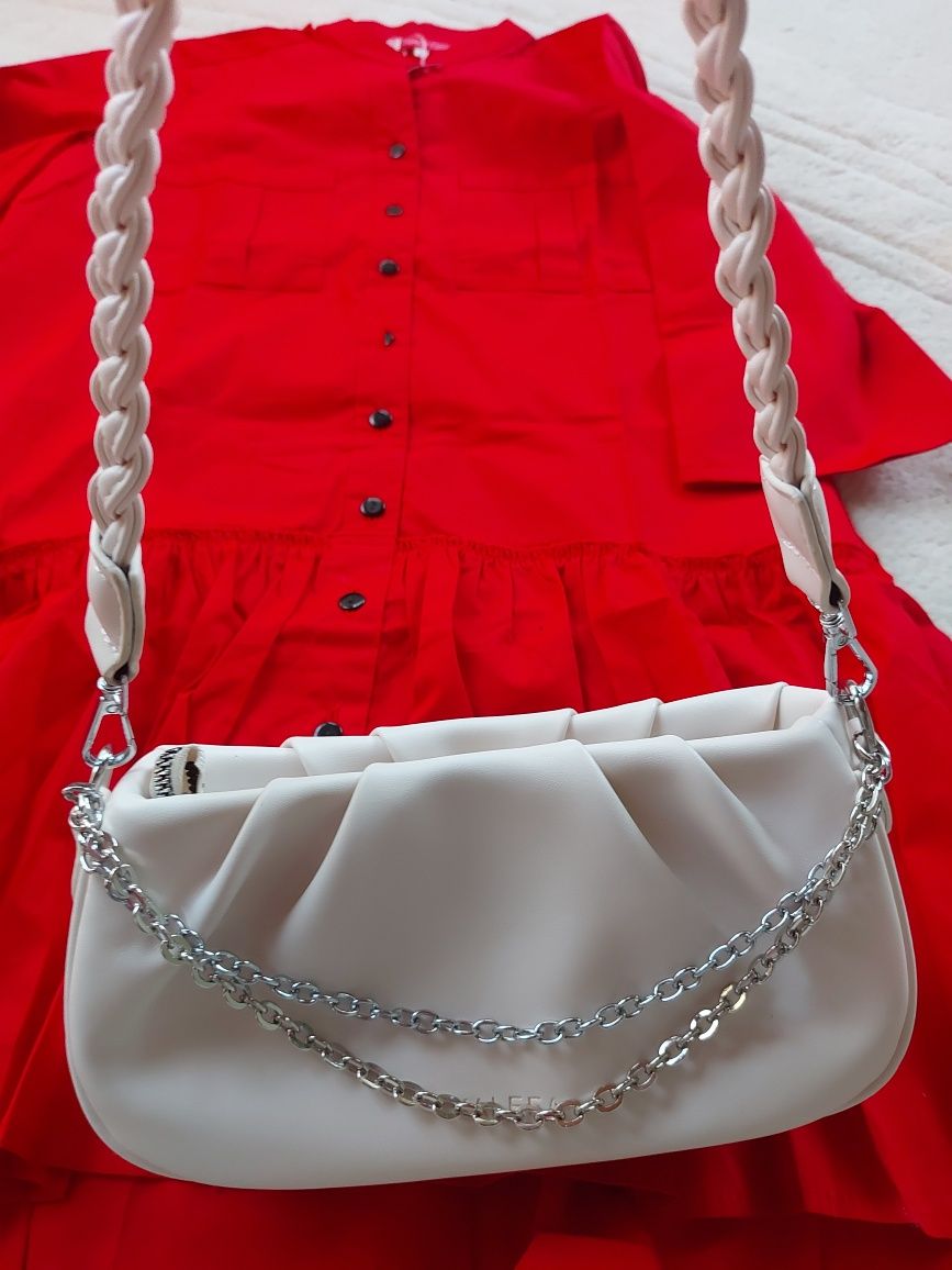 Платье сукня красное сумочка