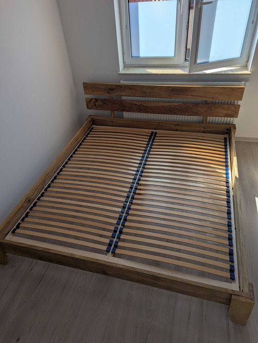 Stelaż Łóżko lite drewno Palisander ze stelażem 180x200