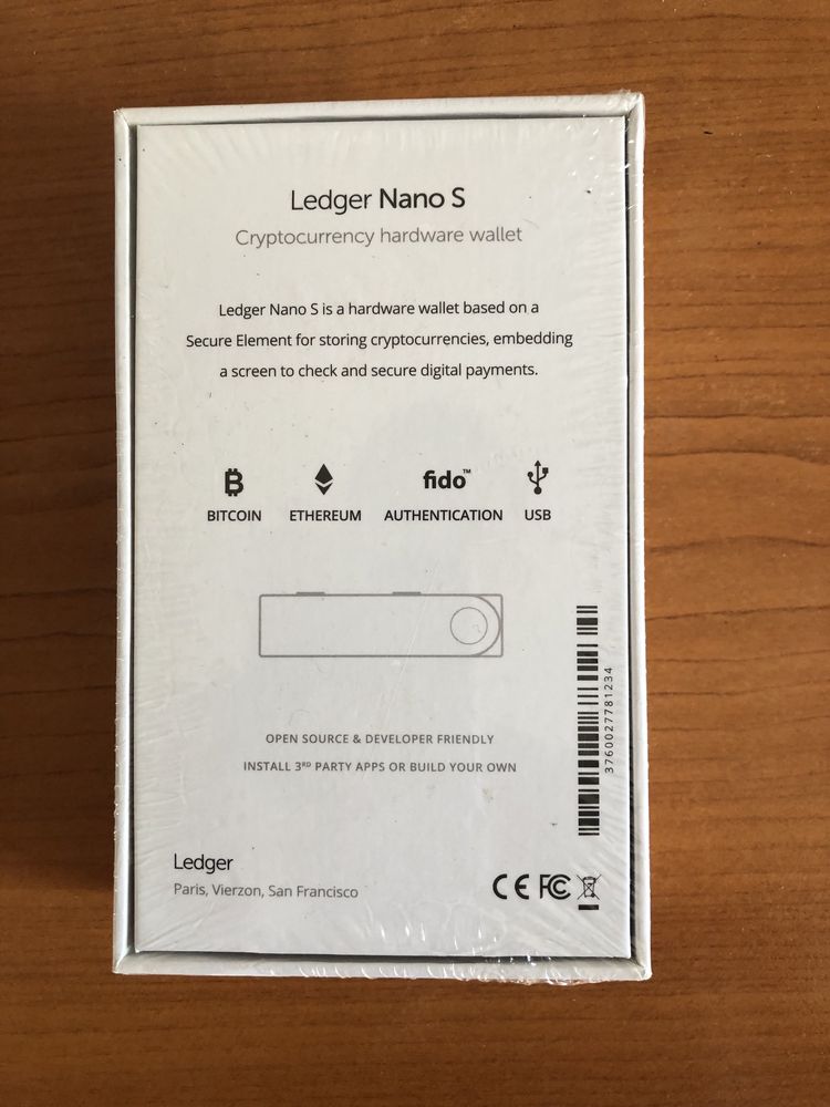 Ledger Nano S Cryptocurrency hardware wallet