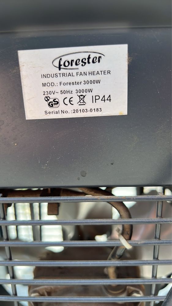 Тепловентилятор Forester 3 Kw