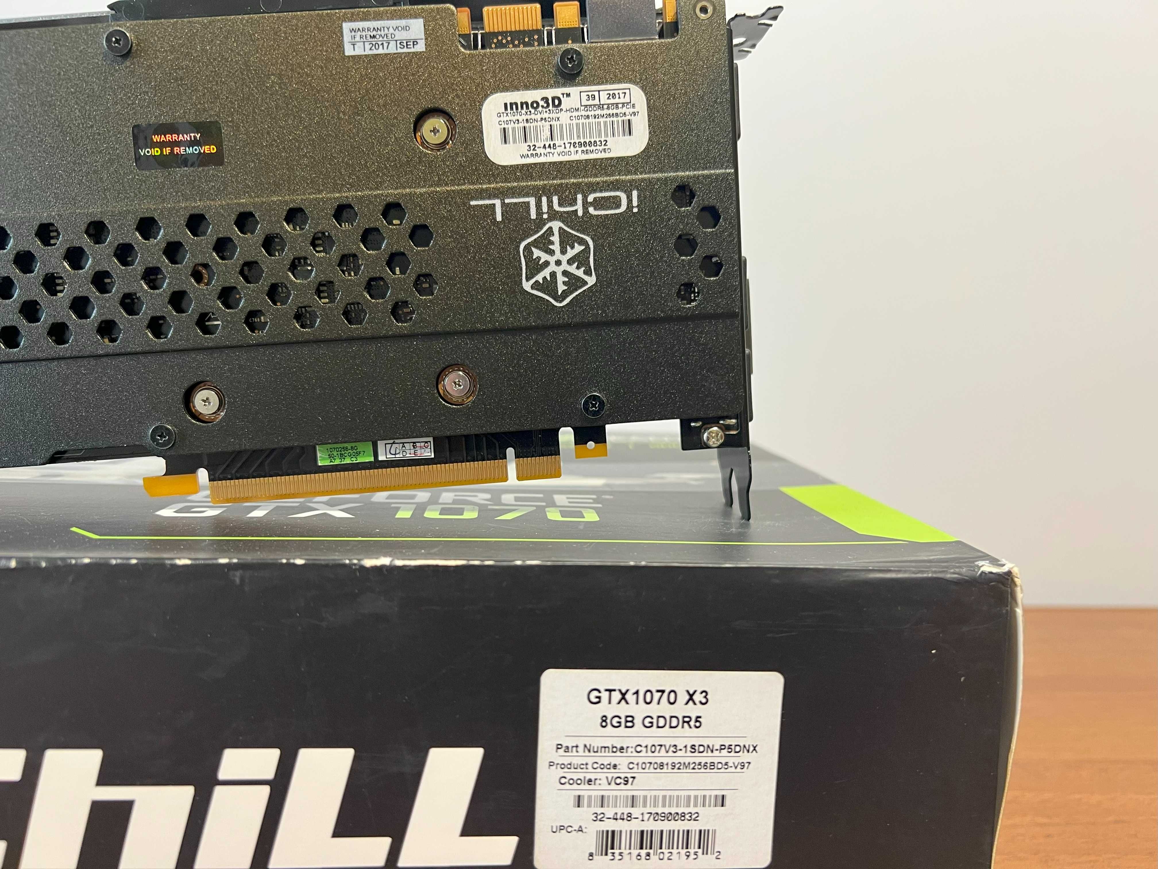 Продам Відеокарту Inno3D GTX 1070 8Gb