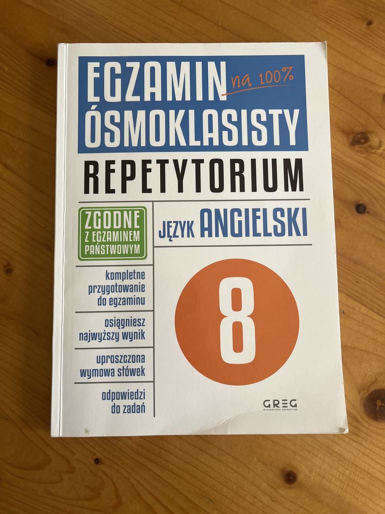 Egzamin ósmoklasisty repetytorium język angielski,polski, mate