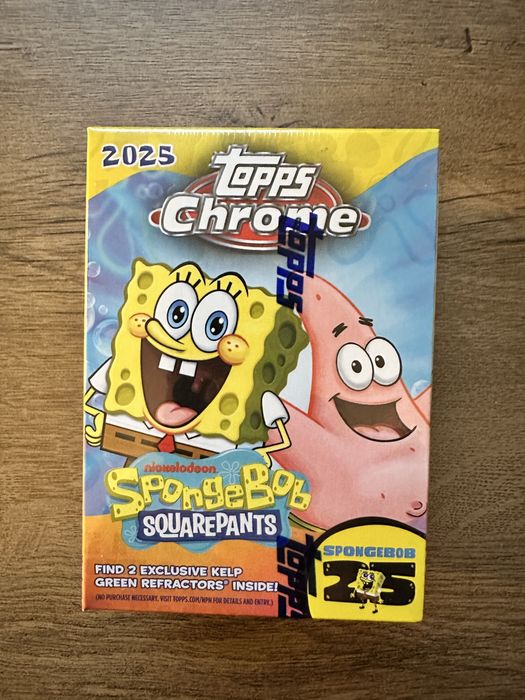 2025 Topps Chrome Spongebob Squarepants 25th Anniversary BLASTER box