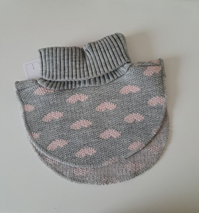 Komin sweterkowy golf serduszka 5.10.15 nowy