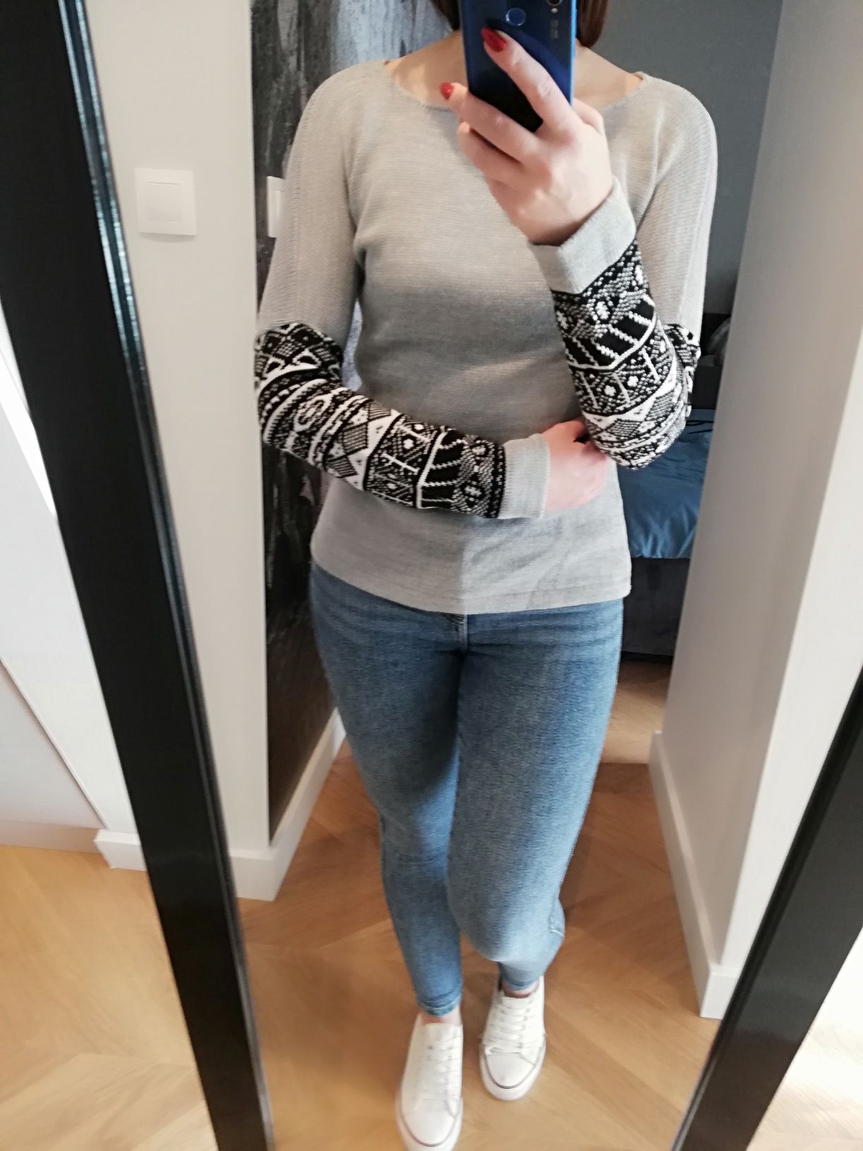 Sweterek wzór norweski Vubu NOWY rozmiar S