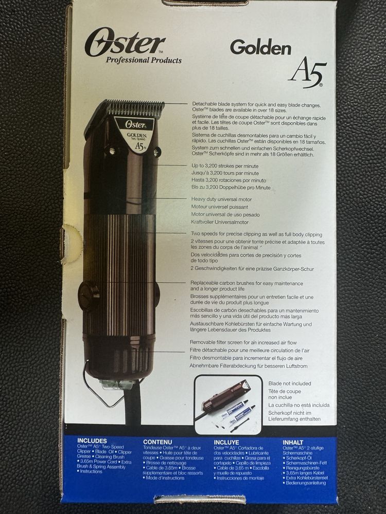 Oster a5 golden *nowa* do strzyzenia pupili