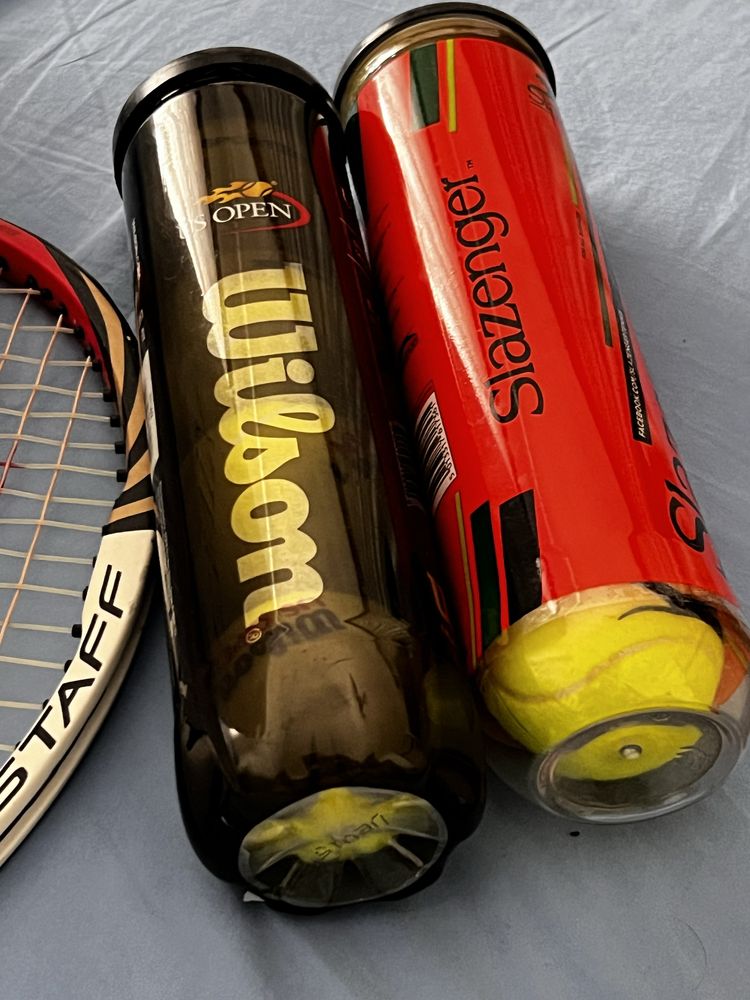 Bolsa com raquetes de tenis