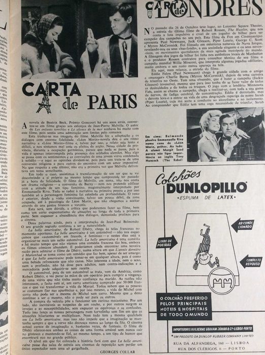 Filme, Revista Mensal de Cinema, Dezembro de 1961.