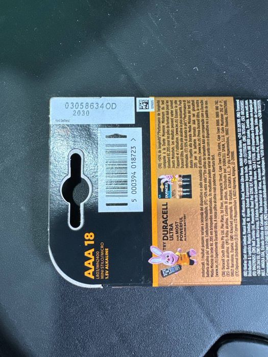 Батарейки лужні Duracell пальчик АА та міні пальчик ААА