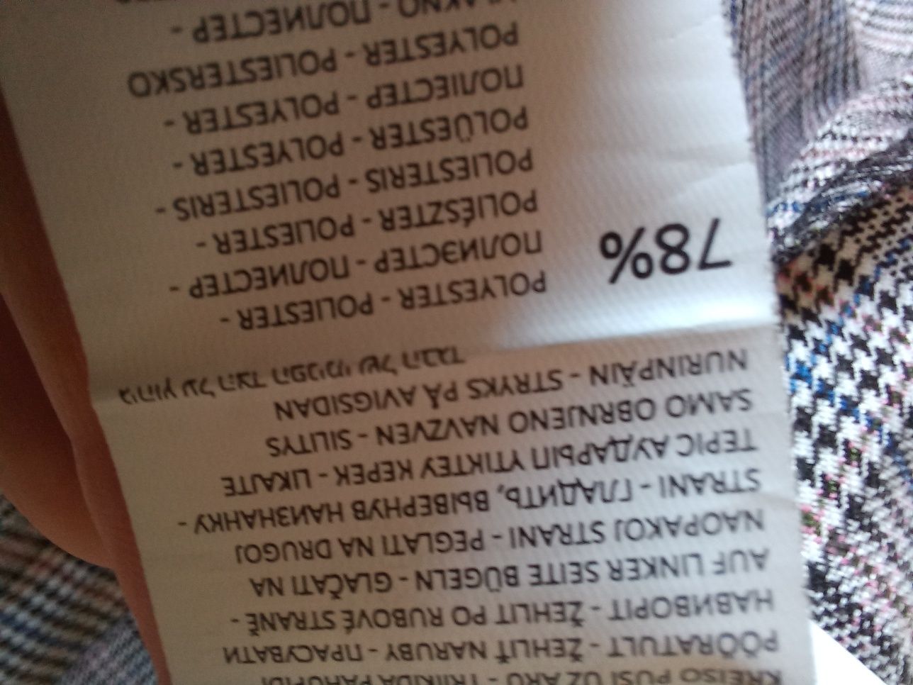 Sinsay mini spódniczka w kratkę z paskiem wysoki stan rozmiar S 36 now
