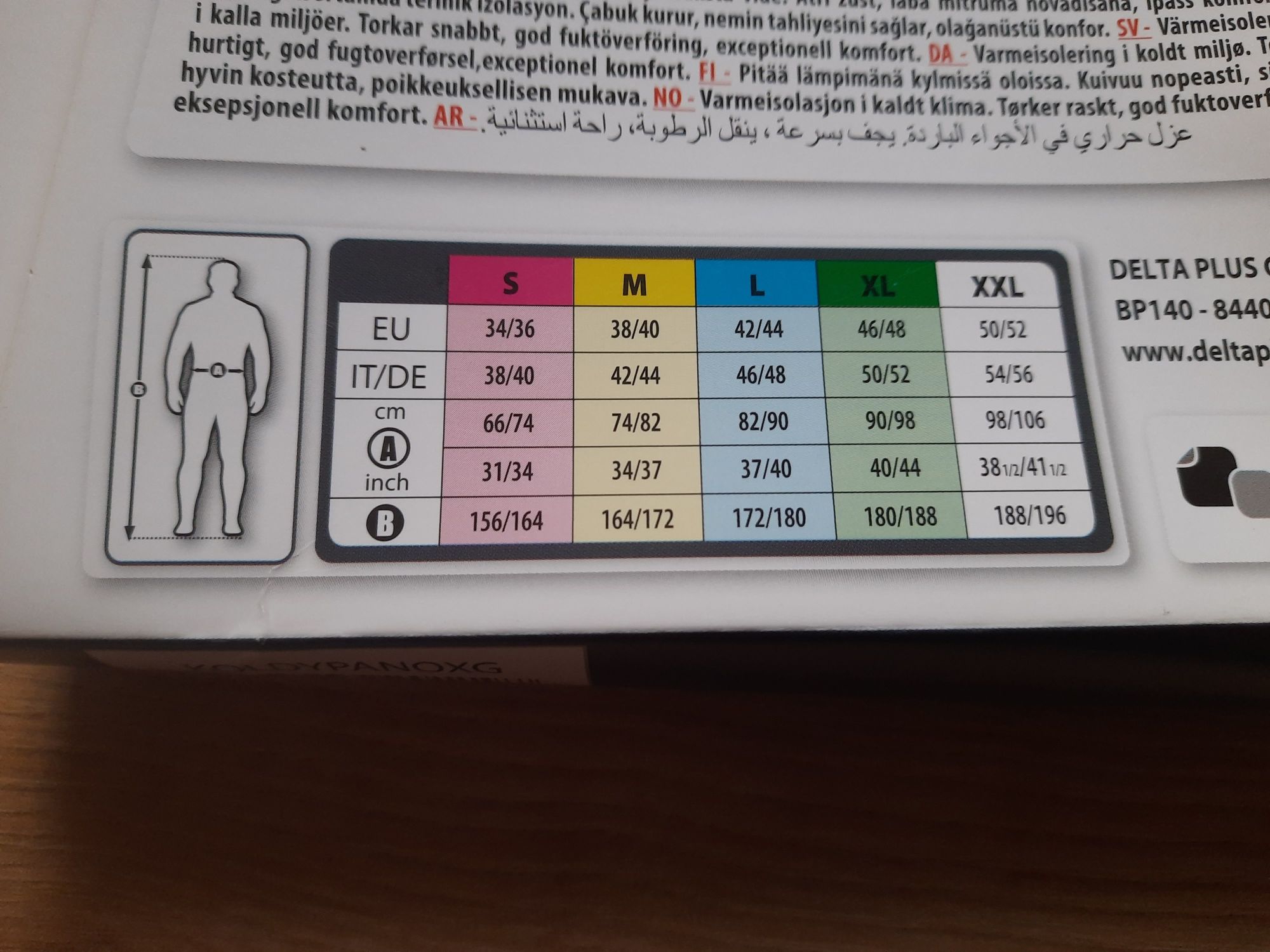 Męskie kalesony termoaktywne rozmiar XL