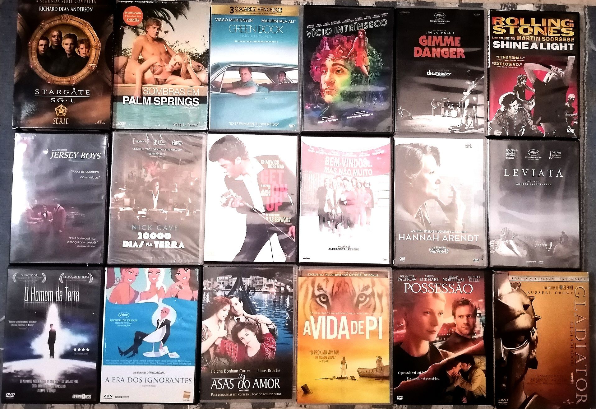 Lote 255 DVD's Originais, terror, ação, drama, aventura (LOTE 43)