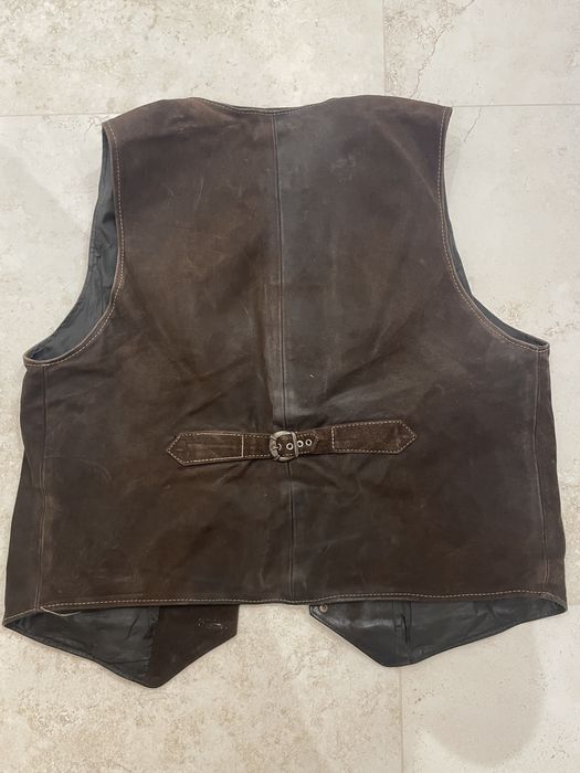 Kamizelka SKÓRA kowbojska/motocykl ciężka AC/DC ! dla fana ! oldtimer