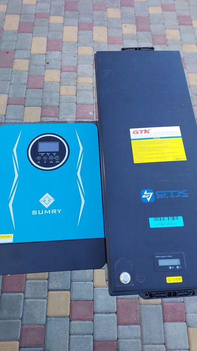 Інвертор 24в 3.8 кВт + lifepo4 аккумулятор 200 Аh