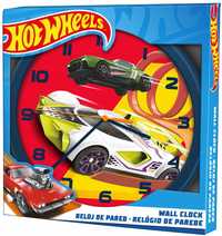 Zegar Wiszacy Ścienny Hot Wheels Wyścigówki