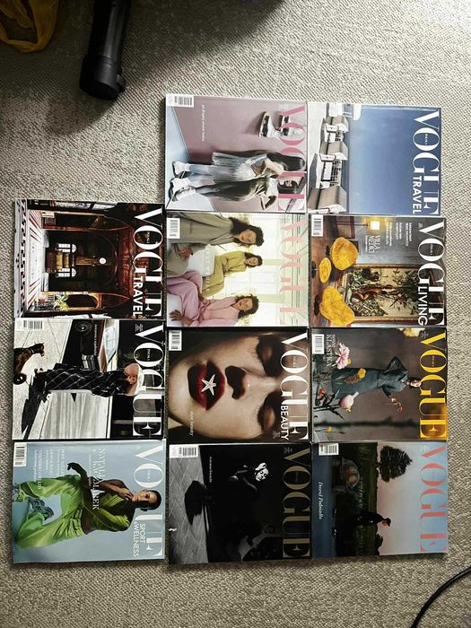 cały zestaw gazet vogue 11 sztuk moda