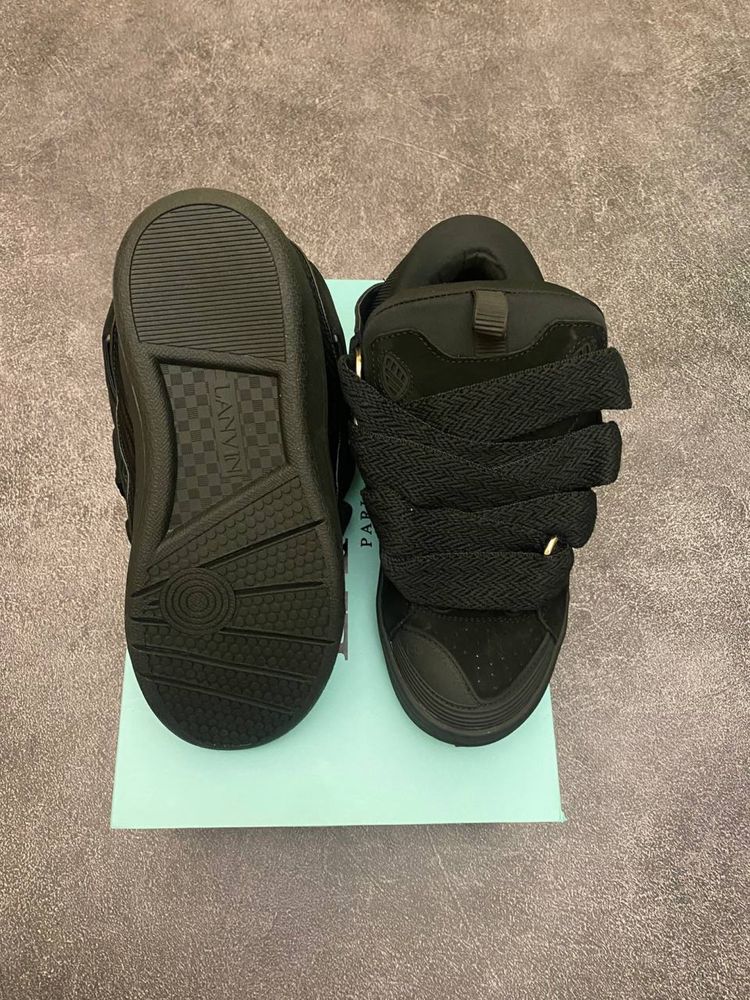 Кросівки Lanvin Curb Sneakers Black Premium (Чорні),ланвін,курб,ланвін