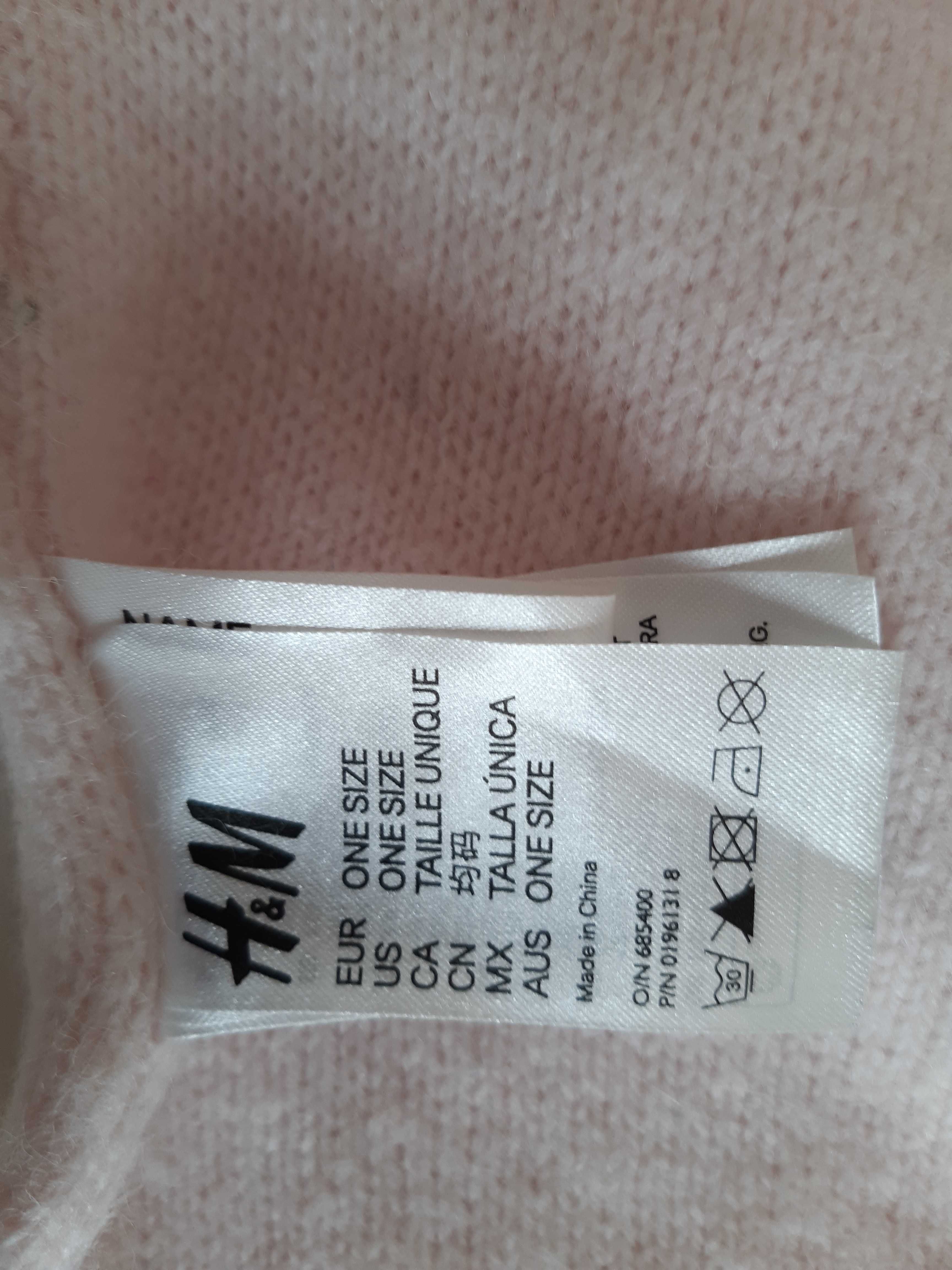 H&M szalik z angorą nowy bez papierowej metki