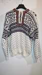 Męski Norweski Sweter 100% Wełna Wool Sweterek Crewneck Traditional Gr