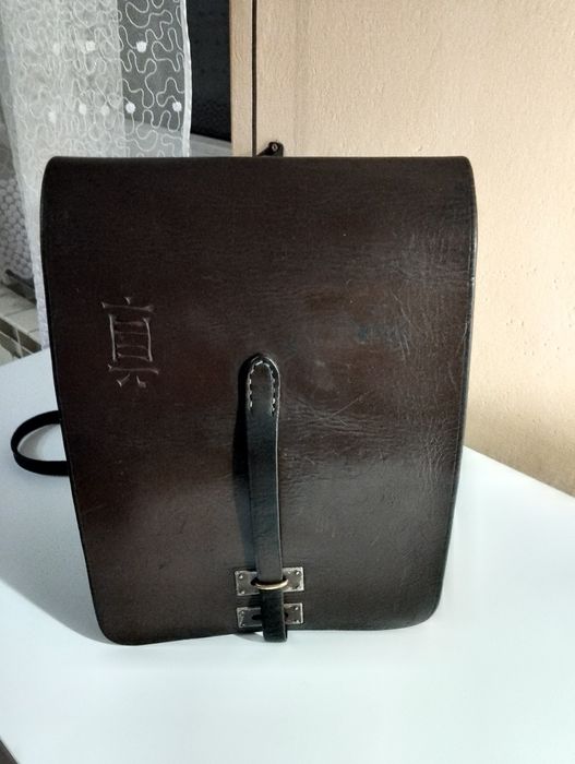 Torba  połowa skórzana