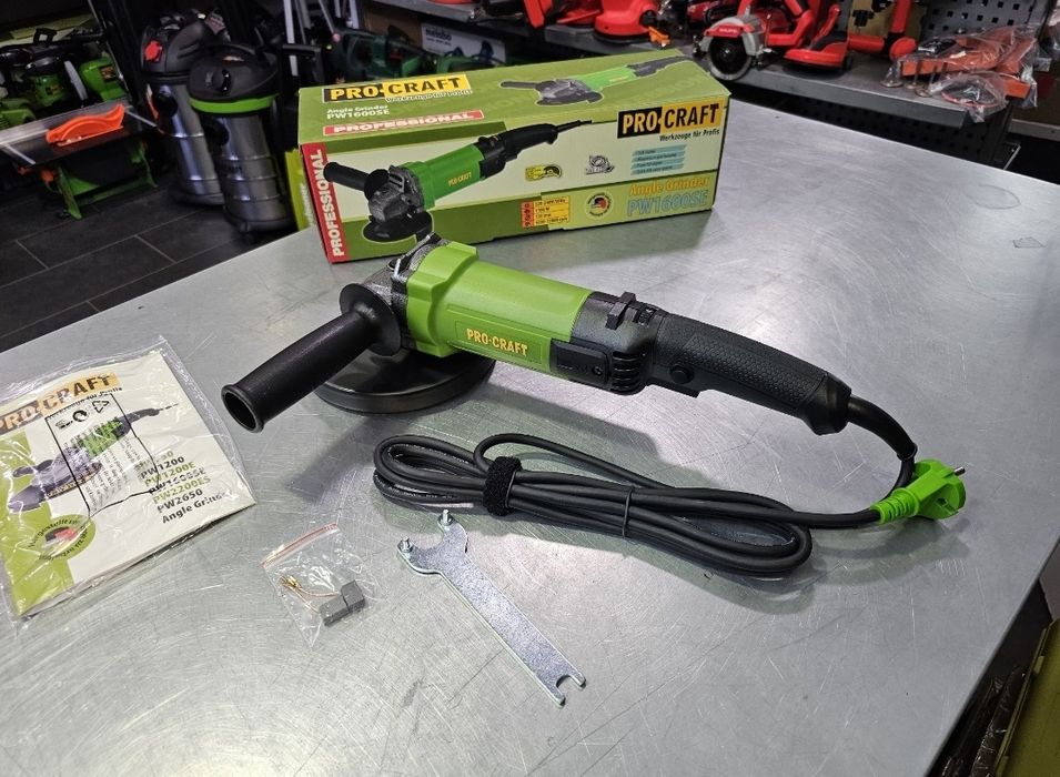 150 Болгарка ProCraft PW1600 Регулировка об.  Плавный пуск Мощная