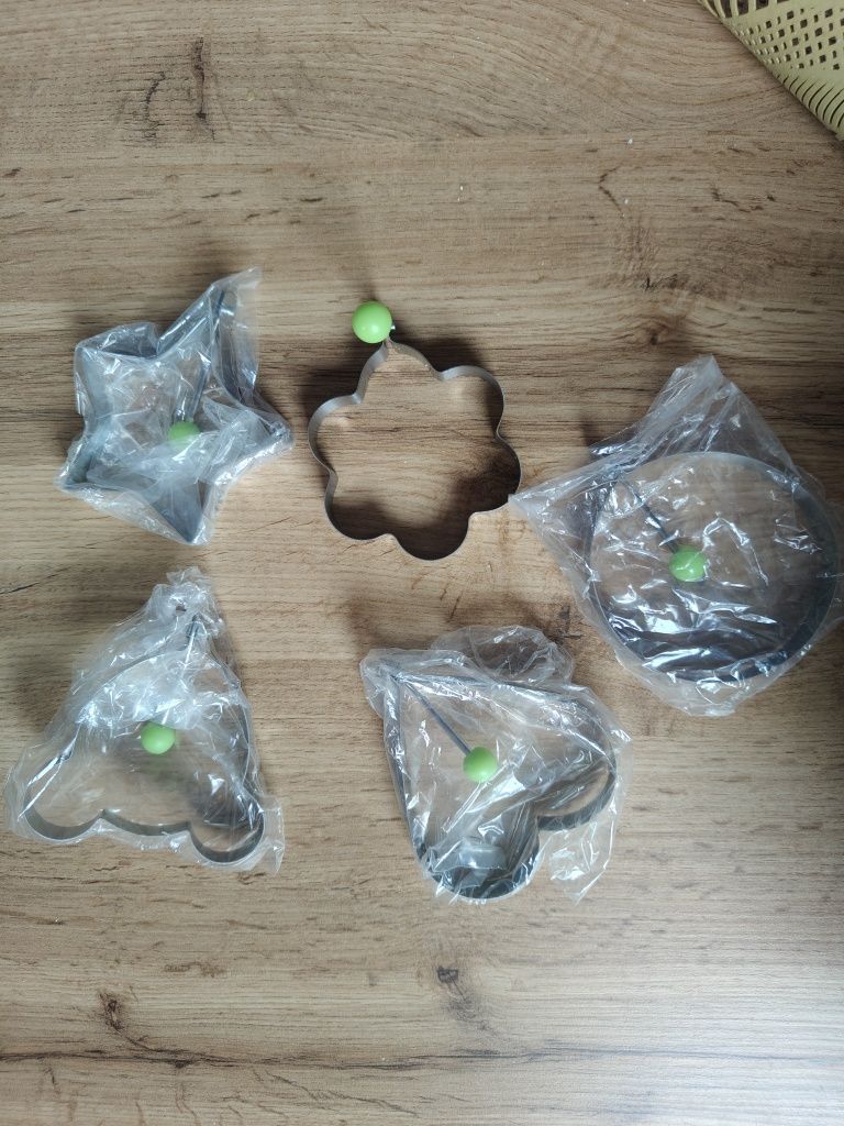 Nowe foremki 5 sztuk serduszko gwiazdka Miki do jajek ciastek