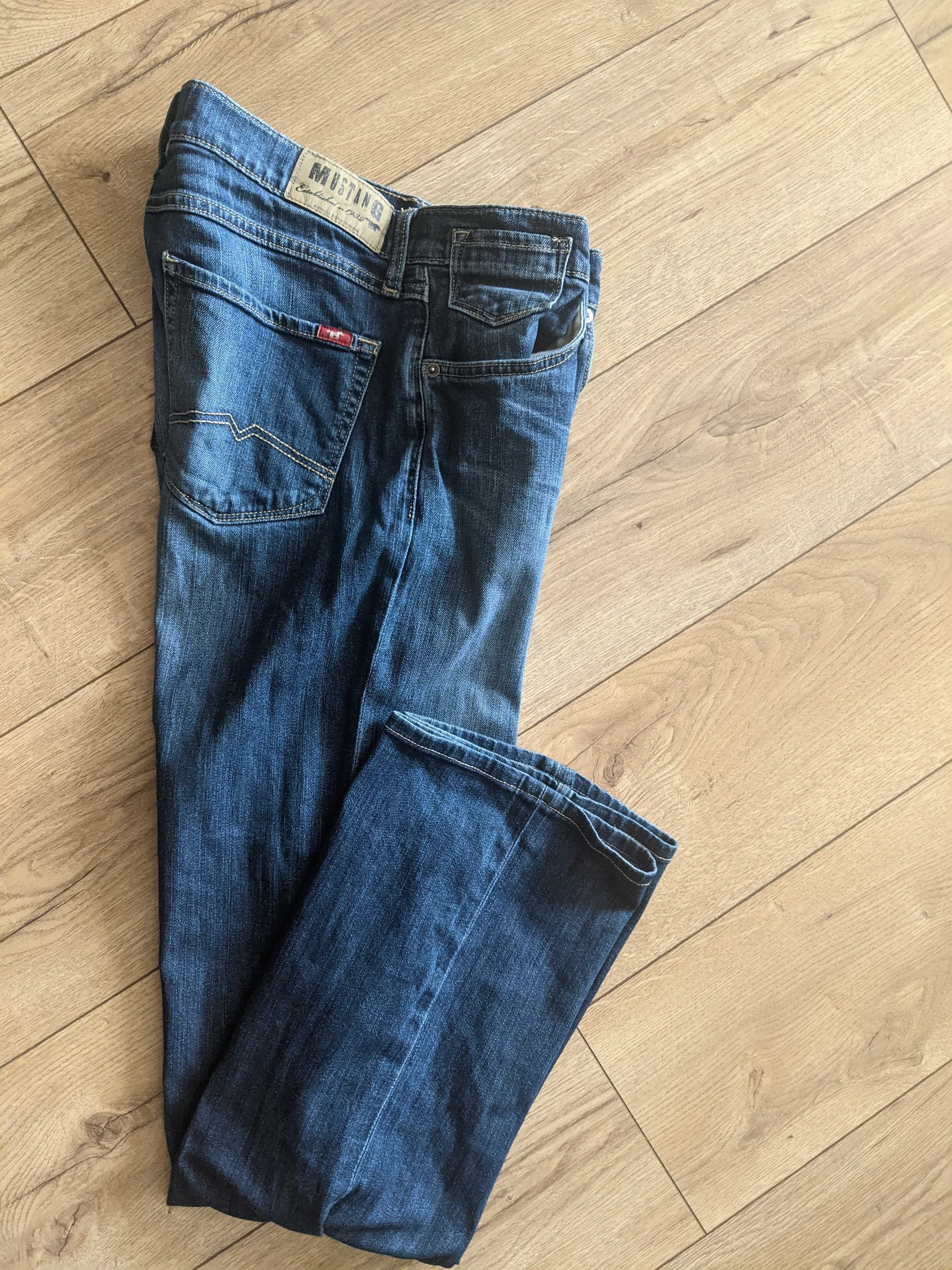 Spodnie męskie 34/34 Mustang elastyczne miękki jeans pas82