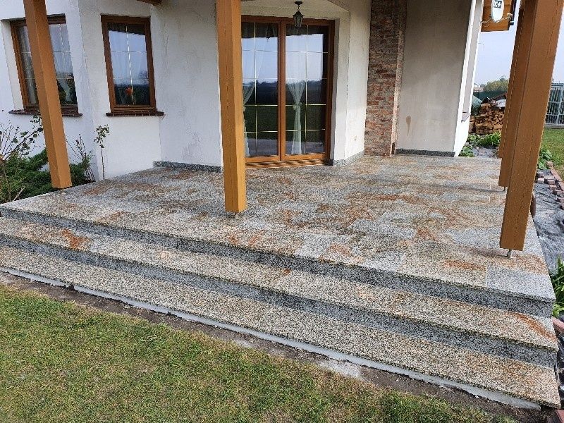 Płytki granitowe płytki chodnikowe posadzka granitowa  płytki taras