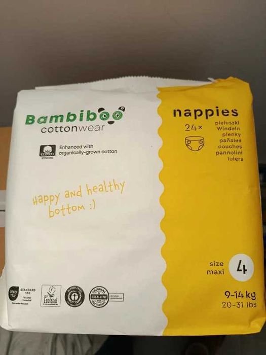 Pieluchy bambiboo rozmiar 4