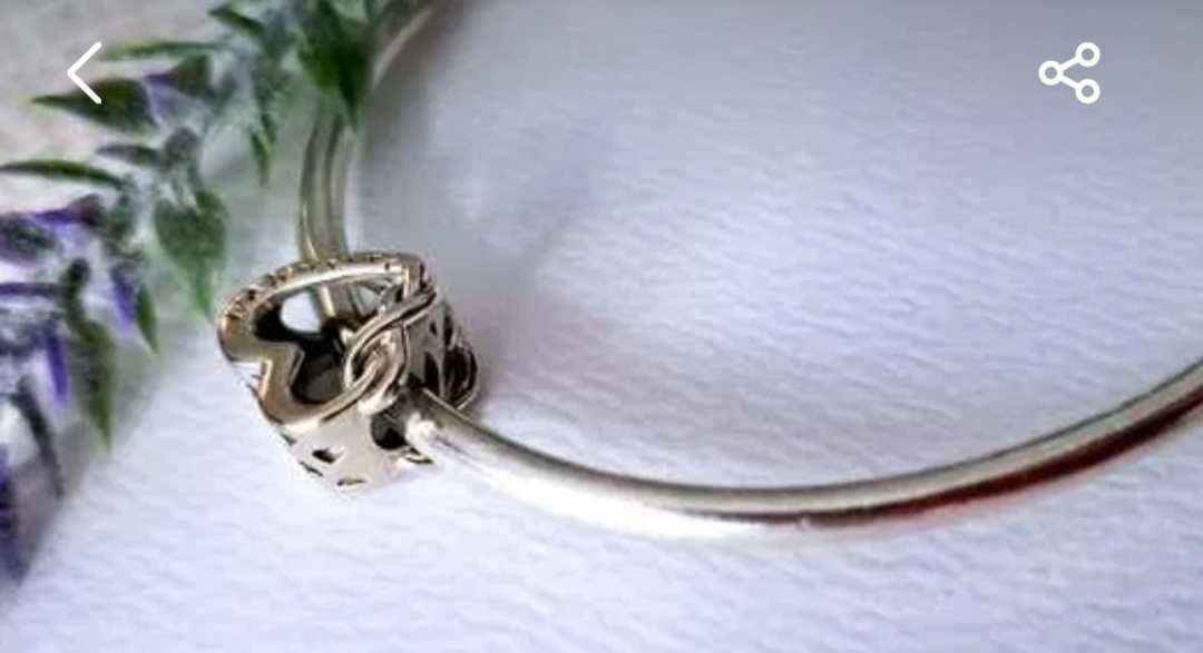 Charms Koralik Serduszko dla Mamy + Serce Skrzydła 925 - DZIEŃ MATKI •
