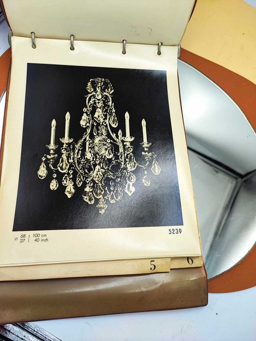 Art deco,katalog lamp,żyrandoli,Bohemia