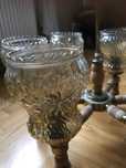 Żyrandol drewniany 6 kloszy