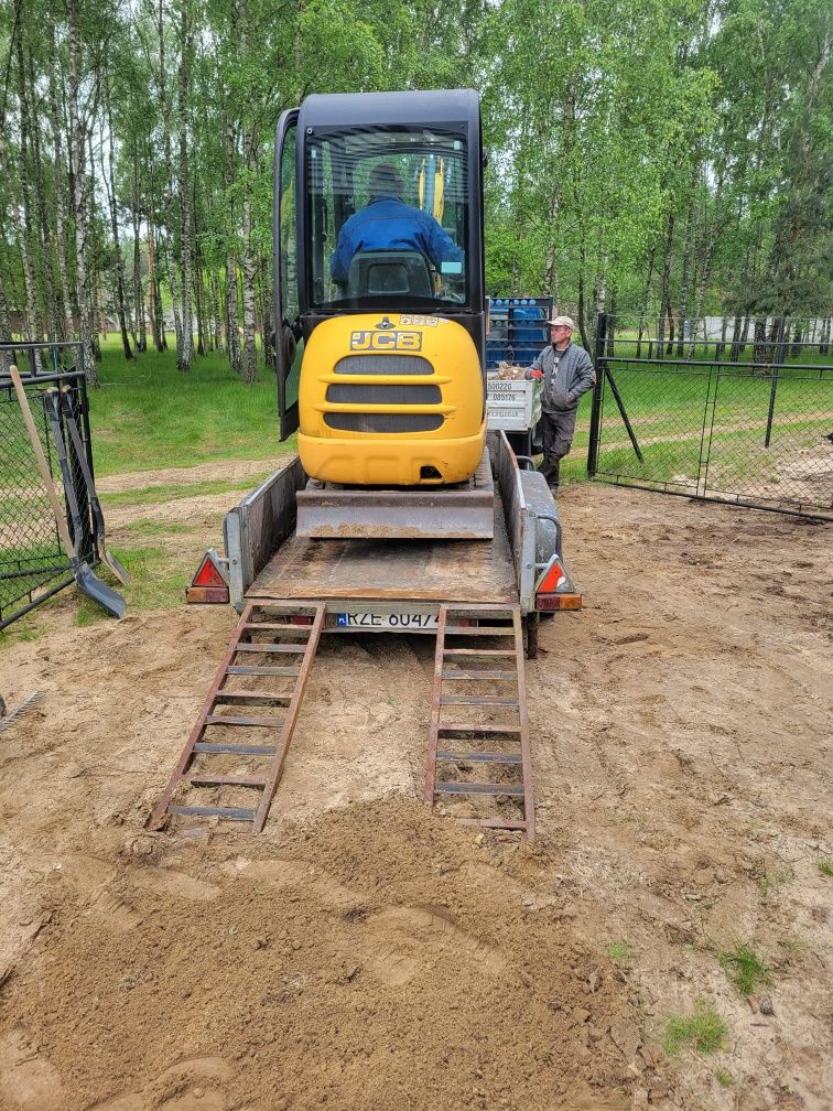 Przyczepka pod mini koparkę