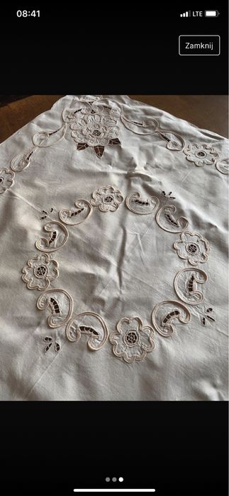 Obrus kwadratowy ecru