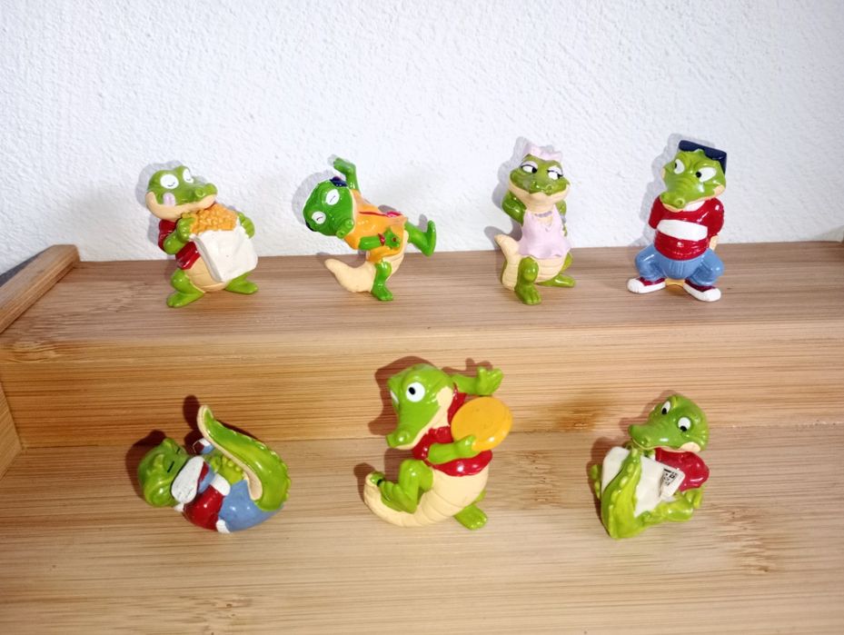Figurki z kinder niespodzianki z serii Krokodyle szalone