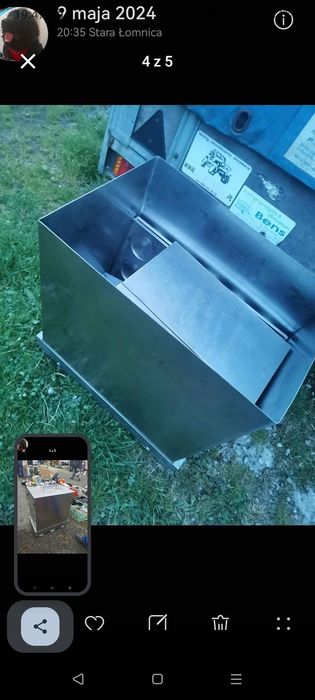 Basen/wózek gastronomiczny ze stali nierdzewnej
