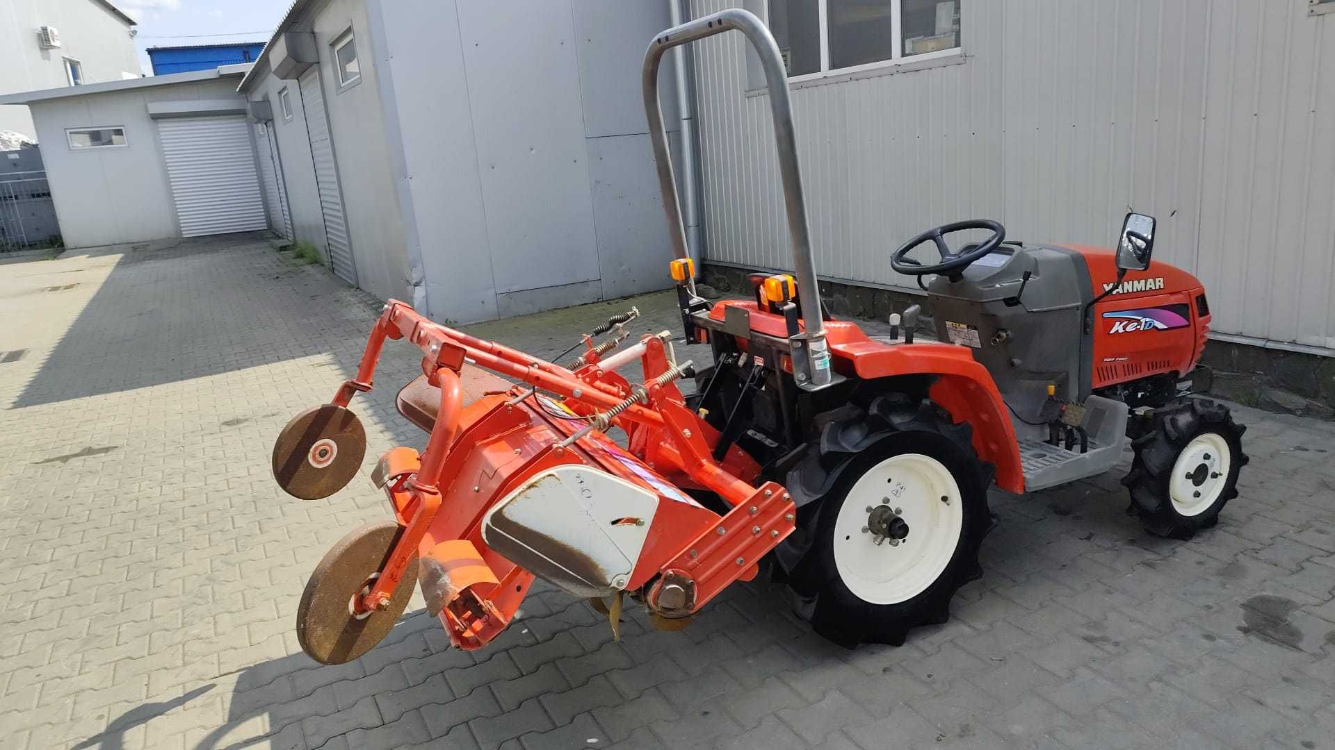 Japoński traktorek Yanmar KE 1 z glebogryzarką 4x4 12 km