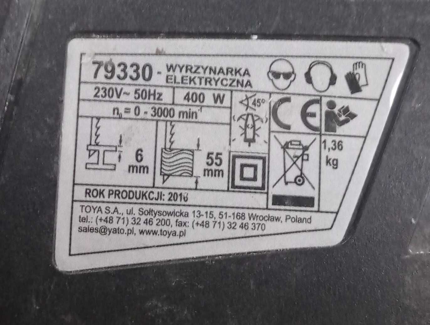 Wyrzynarka 400W sprawna