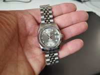 Rolex zegarek srebrny damski automatyczny