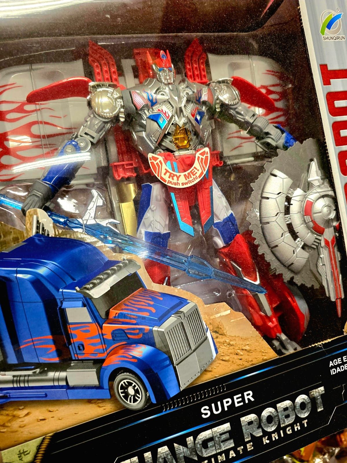 Ekstra robot dla dzieci Wielki Transformers Optimus nowy