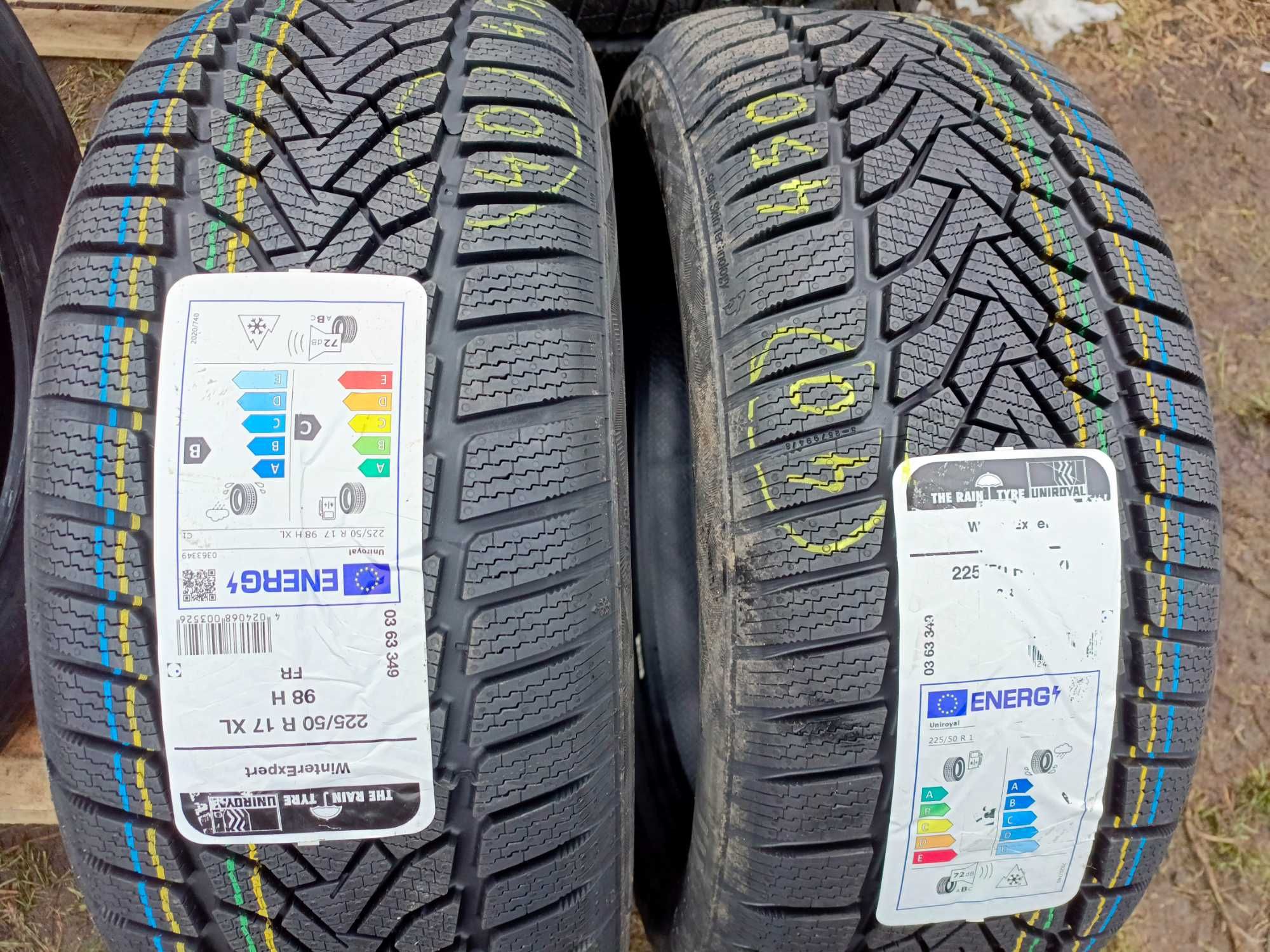 Nowe opony zimowe 225/50/17 Uniroyal 2024r 2 sztuki