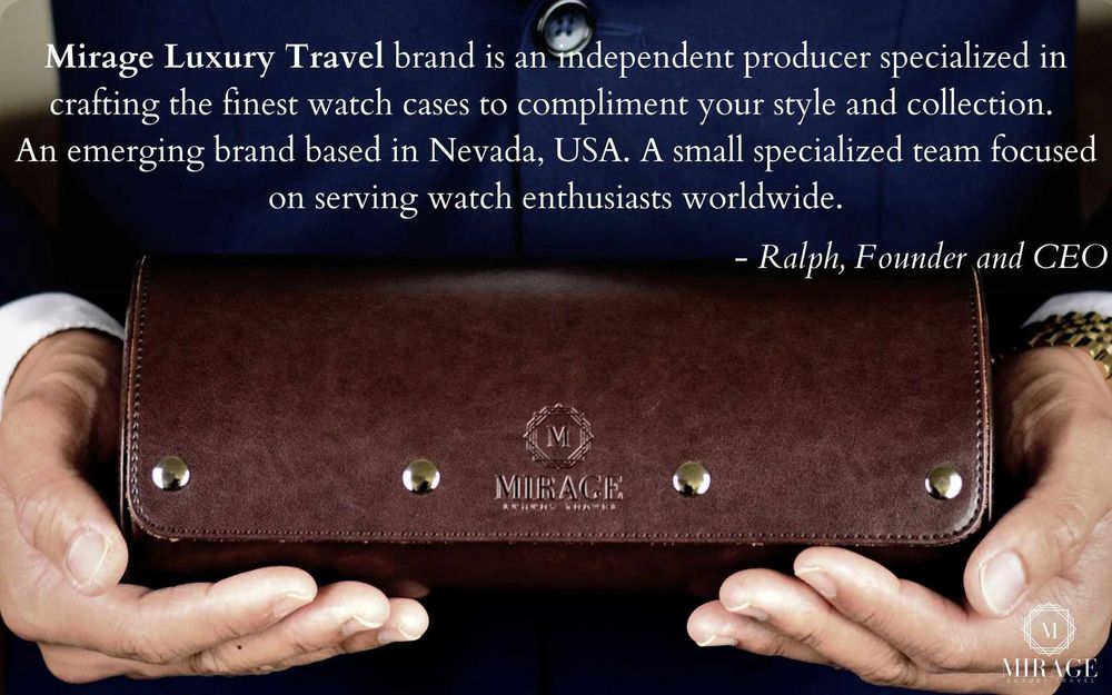 Porta-relógios Mirage 3 relógios NOVO