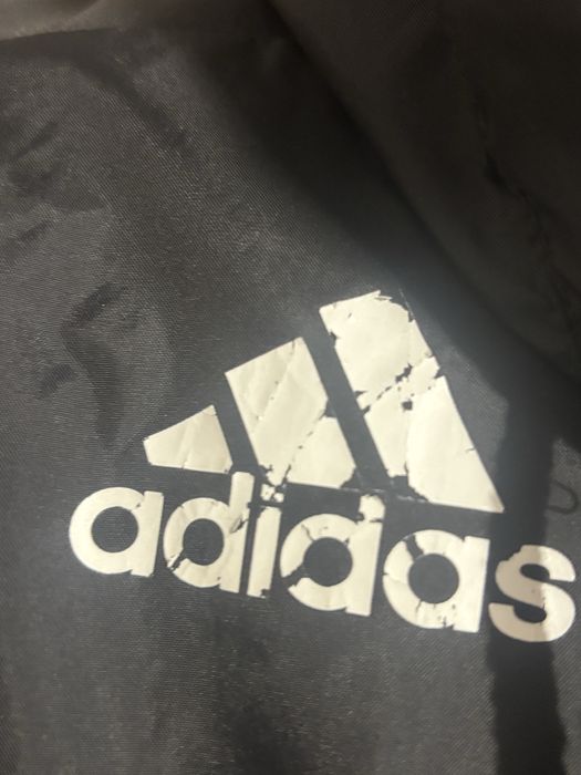 Klasyczna kurtka wiatrówka Adidas – oversize M - czarna