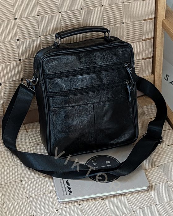 Кожаная мужская сумка Leadhake с ручкой. Размер L. Шкіряна сумка