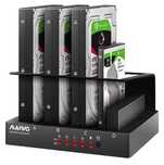 Док-станция 72TB Maiwo K305BU3S для 4 HDD SSD SATA 2,5"/3,5"-USB3.0