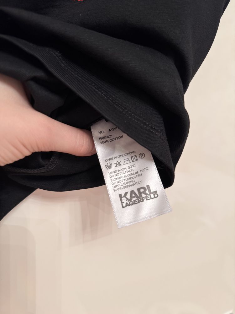 Футболка Karl Lagerfed розміри S, M, жіноча футболка Карл Лагерфельд