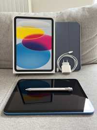 Apple iPad 10gen 10,9" 64GB Wi-Fi Niebieski GWARANCJA, RYSIK, ETUI